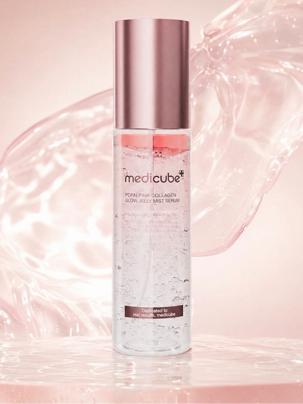Medicube Pink Collagen Glow Jelly Mist Serum - Hydrating Pink Facial Mist